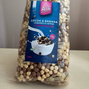 Сухий сніданок без цукру AIR Breakfast кульки з амарантом, какао та бананом