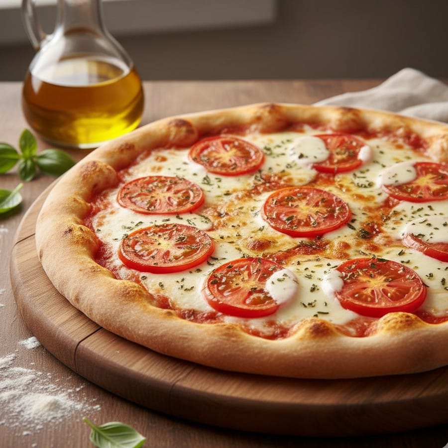 сушений базилік в піцці